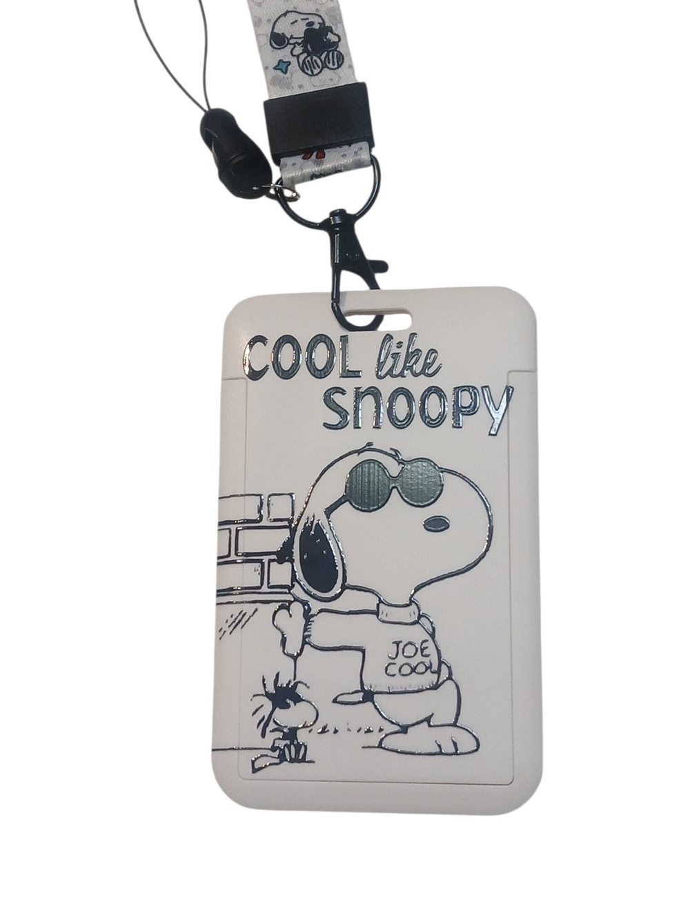 Peanuts -Last One NWT, Joe Cool & Woodstock  Lanyard, Adjustable Strap, See Thru - Picture 5 of 9